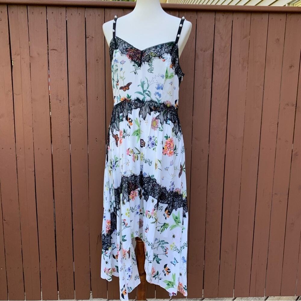 Joie | Onelia Porcelain Butterfly Dress NWT Size 10 - Picture 9 of 16
